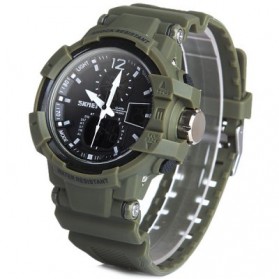 SKMEI Military Men Sport LED Watch Water Resistant 50m - AD1040 - Army Green - 2