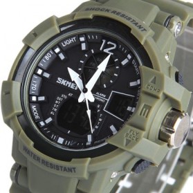 SKMEI Military Men Sport LED Watch Water Resistant 50m - AD1040 - Army Green - 4