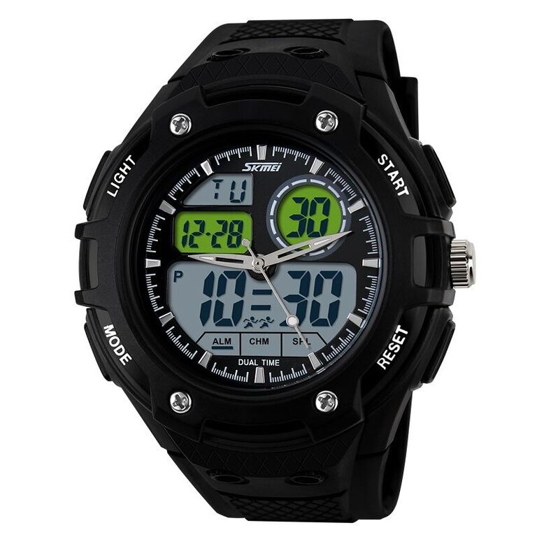 SKMEI Casio Men Sport LED Watch Water Resistant 50m - AD1018 - Black ...