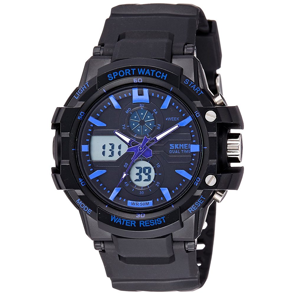 SKMEI Jam Tangan Sport  Pria AD0990 Black Blue 