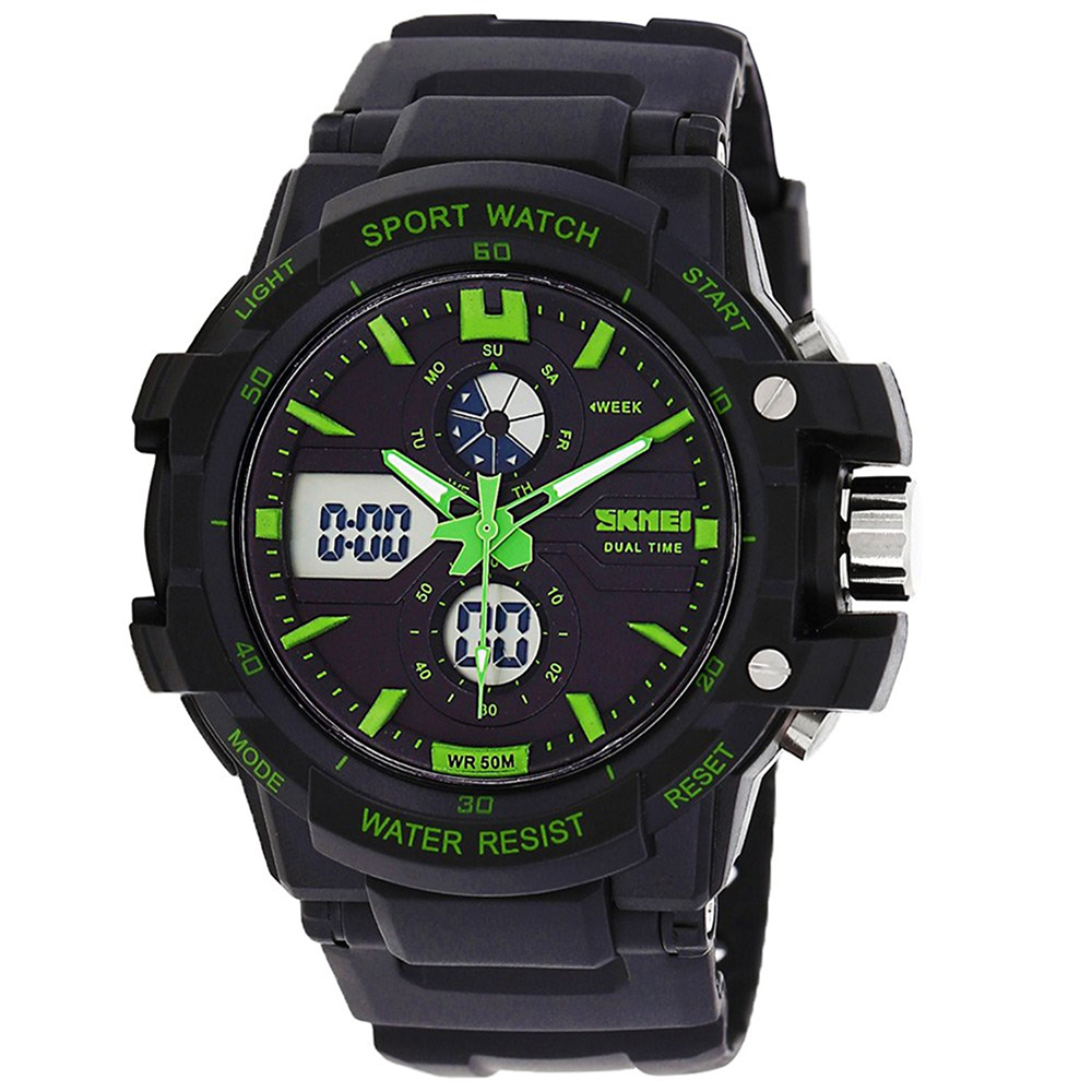 SKMEI Jam Tangan Sport  Pria AD0990 Black Green 