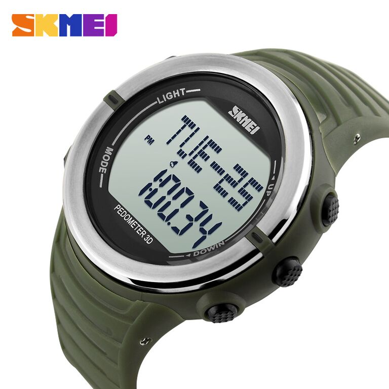 SKMEI Jam Tangan Digital Pria - DG1111HR - Army Green 