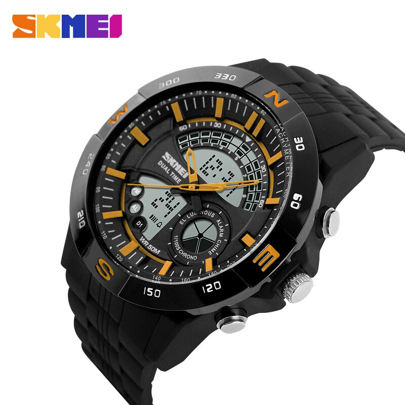 SKMEI Jam Tangan Analog Digital Pria - AD1110 - Black 