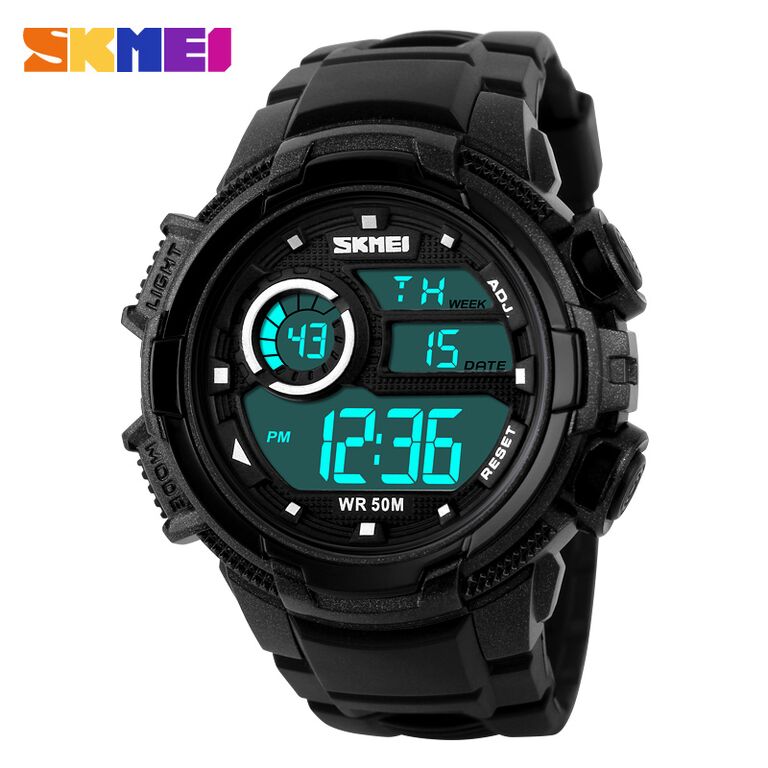 SKMEI Jam Tangan Sporty Digital Pria - DG1113 - Black 