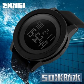 SKMEI Trendy Men LED Display Watch Water Resistant 50m - DG1142 - Black - 4