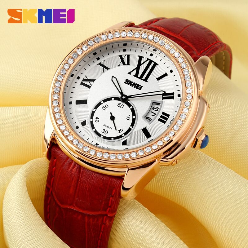 SKMEI Jam Tangan Analog Wanita - 1147CL - White/Gold