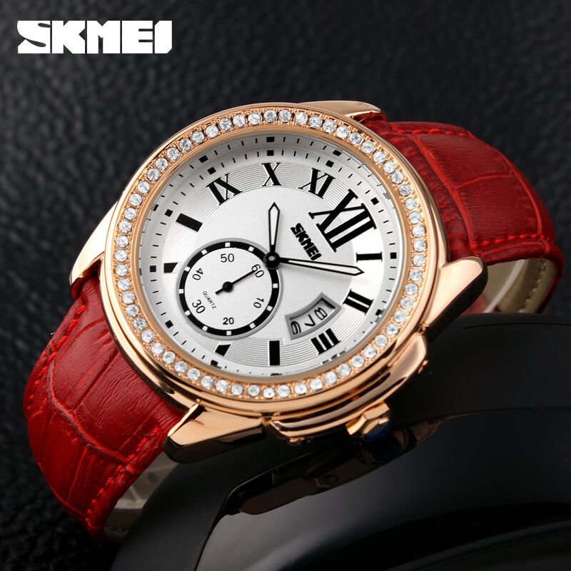 SKMEI Jam Tangan Analog Wanita 1147CL Red Golden 