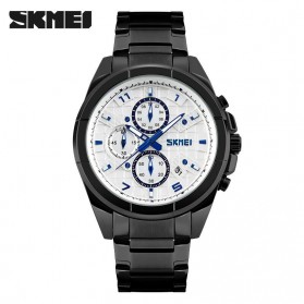 SKMEI jam Tangan Analog Pria - 9109CS - Black White 