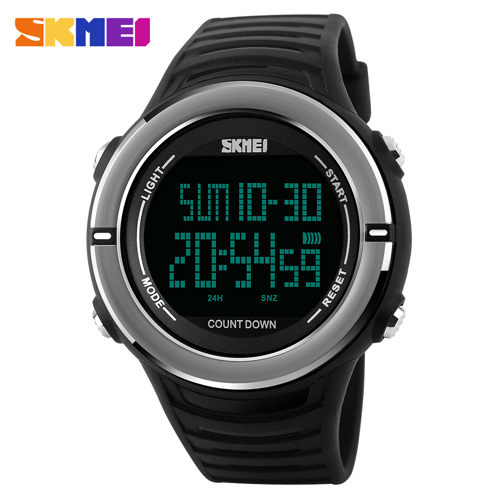 SKMEI Jam Tangan Digital  Pria 1209 Black 