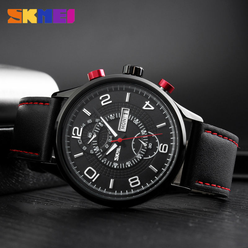 SKMEI Jam Tangan Analog Pria - 1603CL - Black 