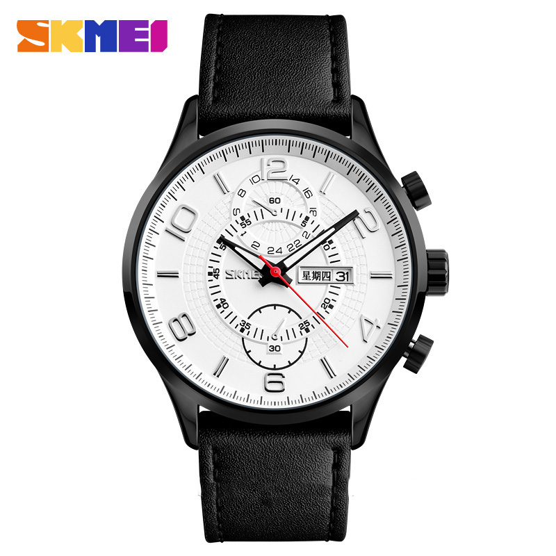 SKMEI Jam Tangan Analog Pria - 1603CL - White 