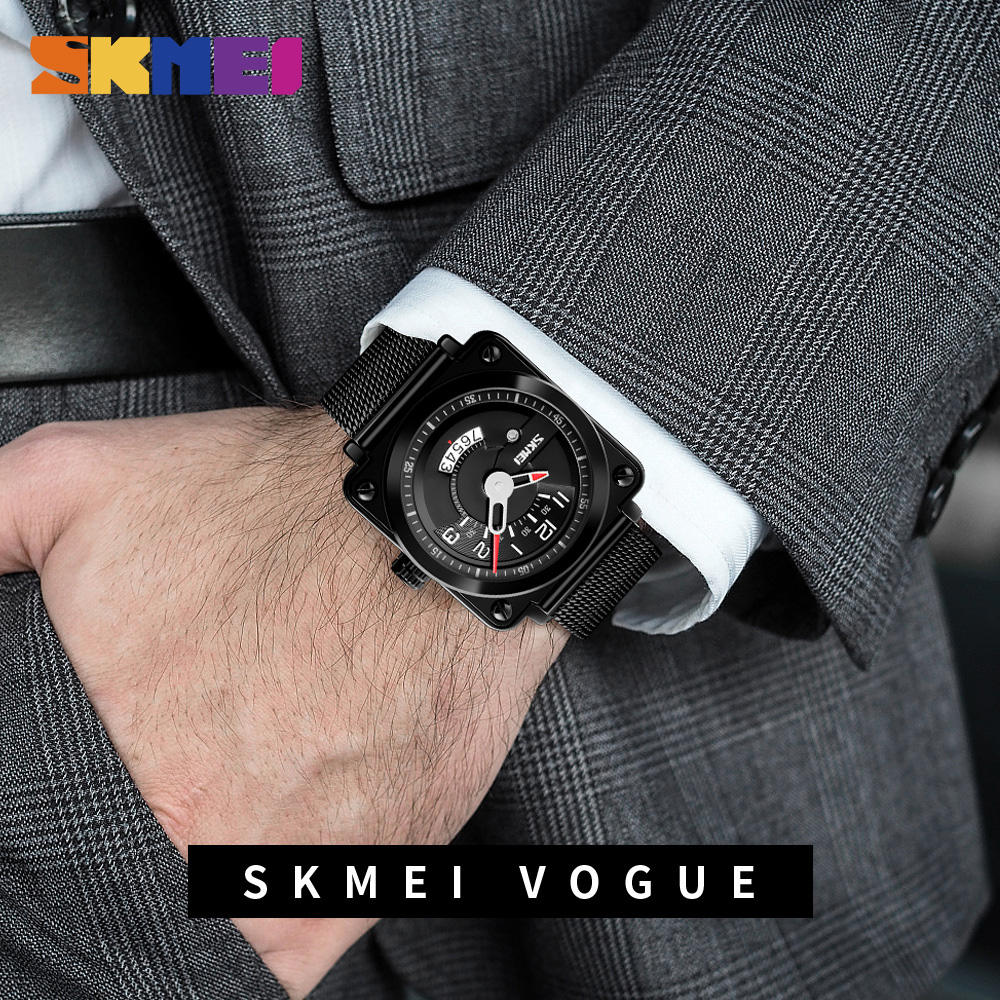 SKMEI Jam Tangan Analog Pria Stainless Steel - 9172 