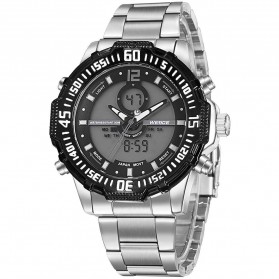 Weide Jam Tangan Pria Stainless Steel - WH6105 - Black