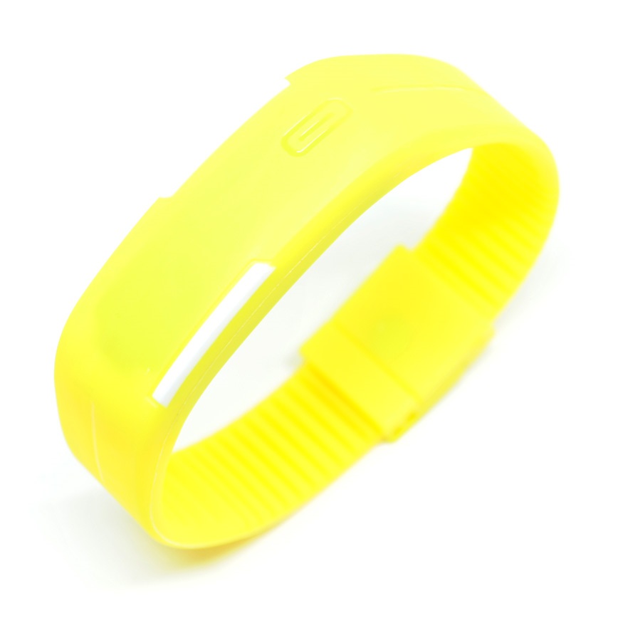 Jam Tangan LED Gelang Sport No Logo - Yellow 