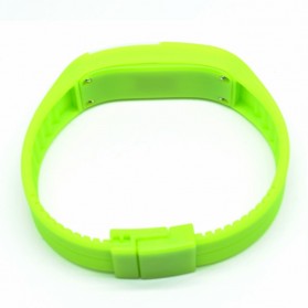 Jam Tangan LED Gelang Sport No Logo - Green 