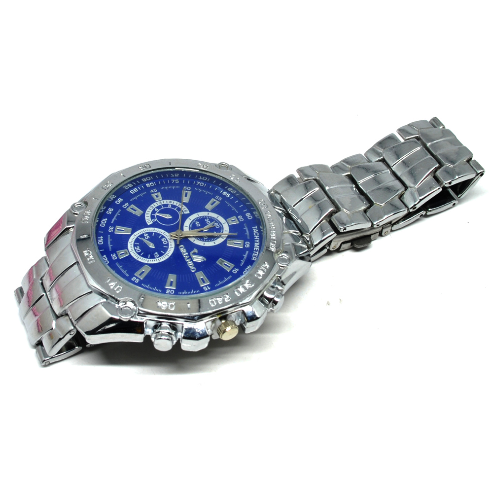 Orlando Stainless Steel Band Quartz Watch with Tachymeter 