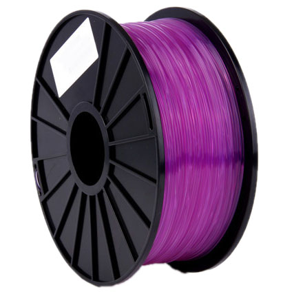 PLA 1.75mm Transparent 3D Printer Filaments - Purple - JakartaNotebook.com