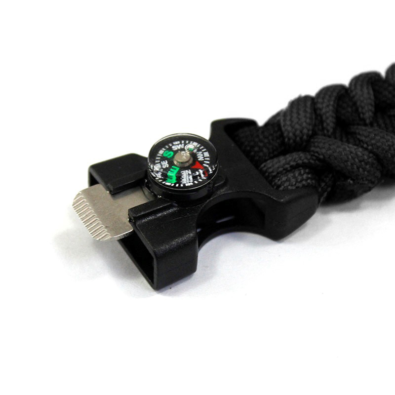 Survival Bracelet with Magnesium Flint Fire Starter