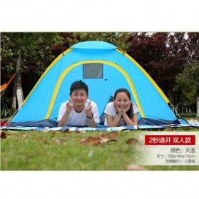 Automatic Speed Open Camping Tent / Tenda Camping - Blue - 4