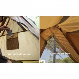 Tenda Camping Ultralight Double Layer Waterproof - Green - 7