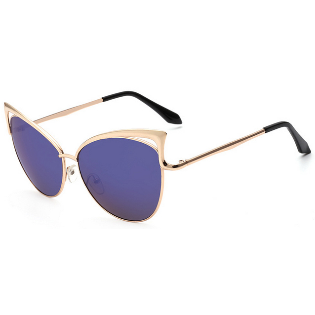  Kacamata Cat Eye  Polarized Golden Blue JakartaNotebook com