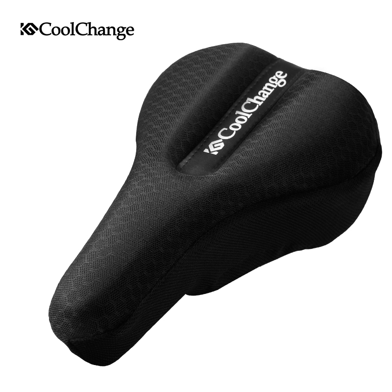 CoolChange Cover  Jok Sadel  Sepeda  Profesional Black 