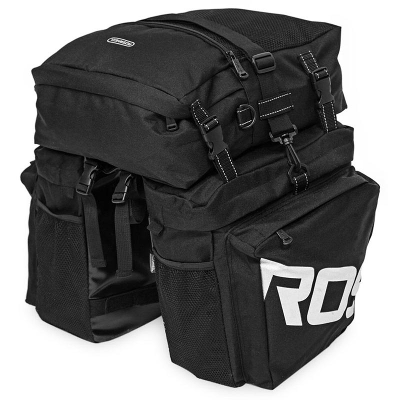  Roswheel  Tas  Sepeda  Triple Bag 37L 14892 Black 