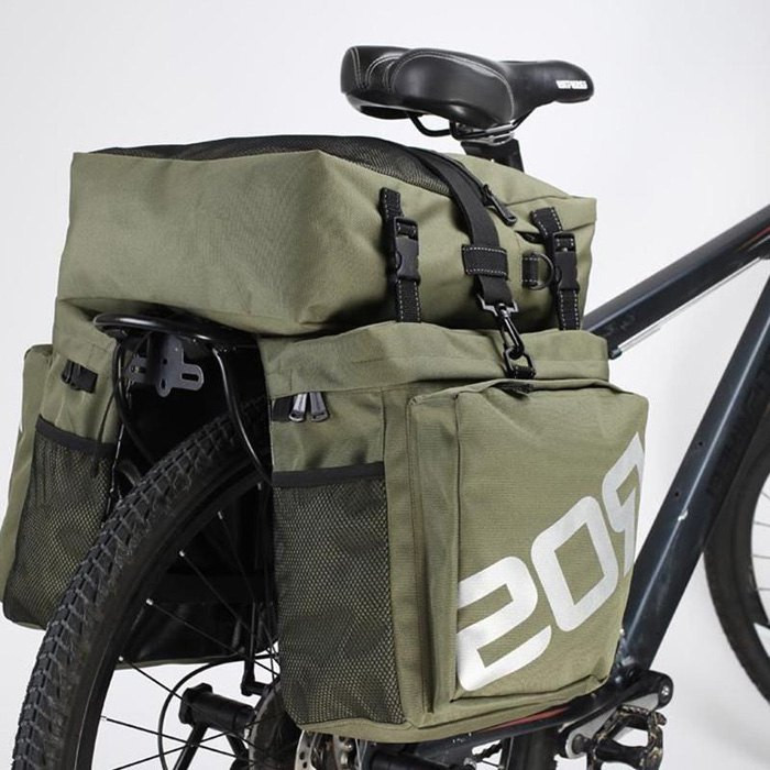 Roswheel Tas  Sepeda  Triple Bag 37L 14892 Army  Green 