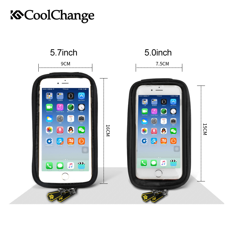  CoolChange  Tas  Sepeda  Double Bag Smartphone 5 7 Inch 