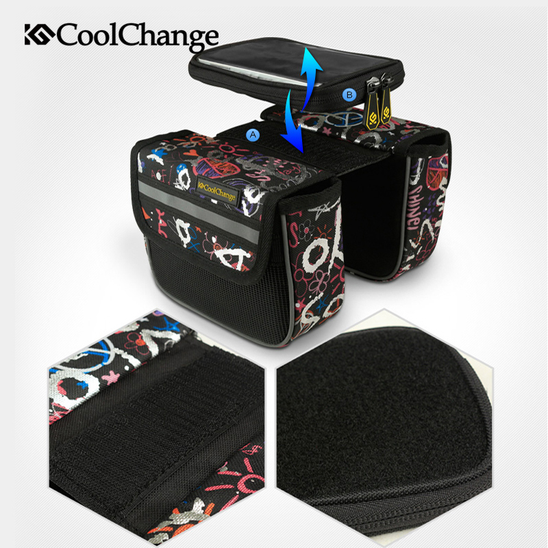  CoolChange  Tas  Sepeda  Double Bag Smartphone 5 7 Inch 