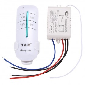 YAM Wireless Remote Control Lampu Rumah 1 Way - JakartaNotebook.com