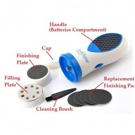 Pedi Spin Electronic Pedicure Foot File - White - 6