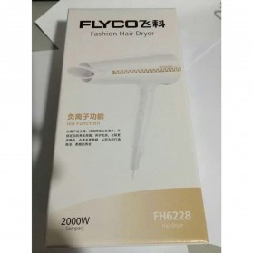 Flyco Fashion Hair Dryer - FH6228 - White - 9