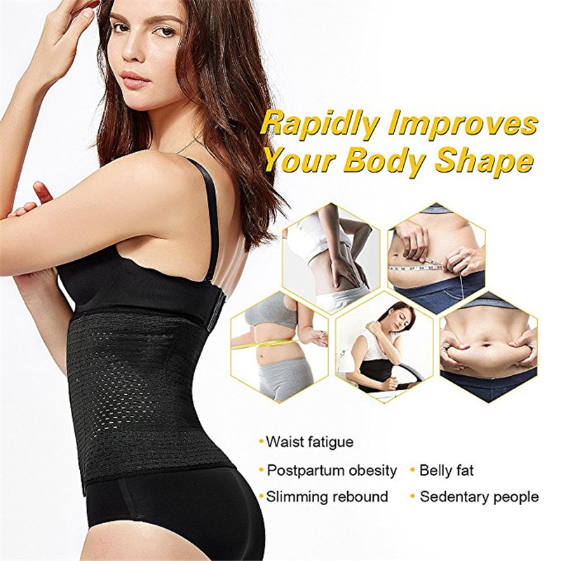  Korset Pelangsing  Waist Body Shaper Size M Black 