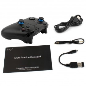 Ipega 2.4G Wireless 2.4G Game Controller Gamepad Joystick for Android and iOS - PG-9038 - Black - 9