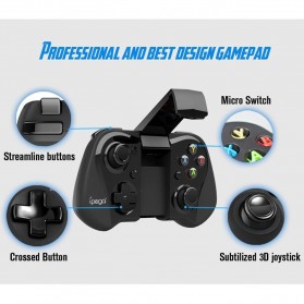 Ipega Wireless Bluetooth Game Controller Gamepad with Nibiru Solution for Android - PG-9052 - Black - 8