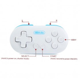 8Bitdo Zero Mini Portable Bluetooth Gamepad - White - 4