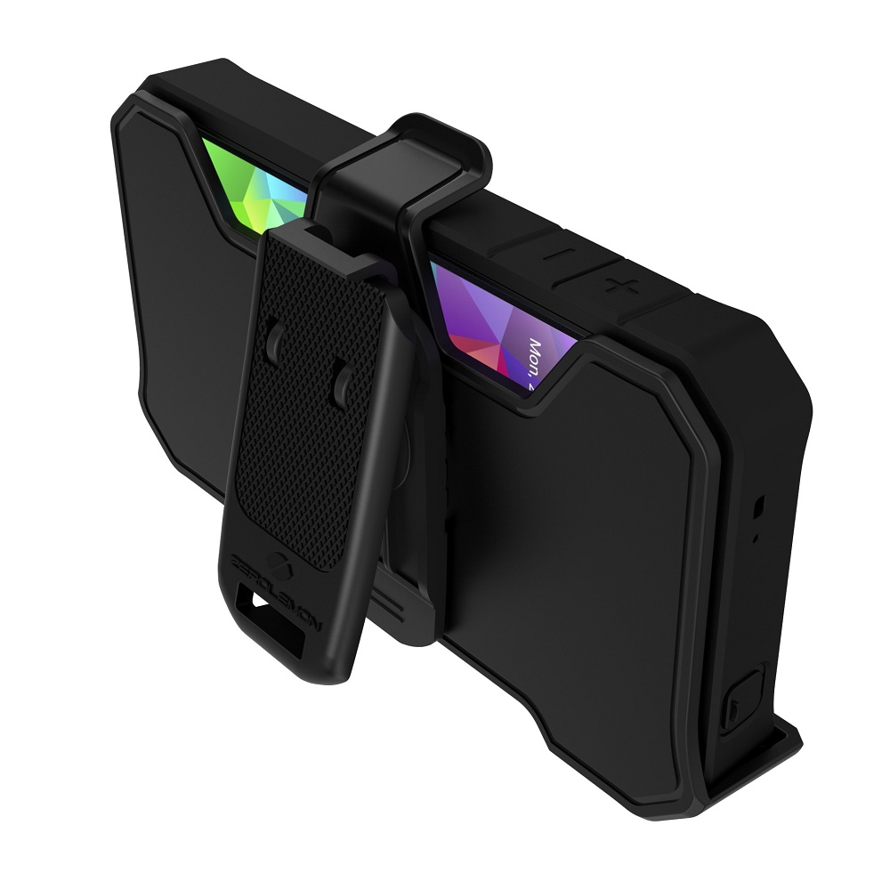 zerolemon zero shock samsung galaxy s5 battery charging case 8500mah with nfc and belt clip holster y332 black 45