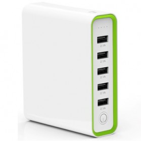 Hame H18 Power Bank 5 Output 20000mAh - H18 - White - 2