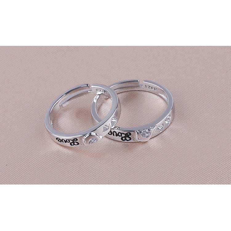 Tie The Knot Dolphin Love  Couple  Rings for Female Cincin  