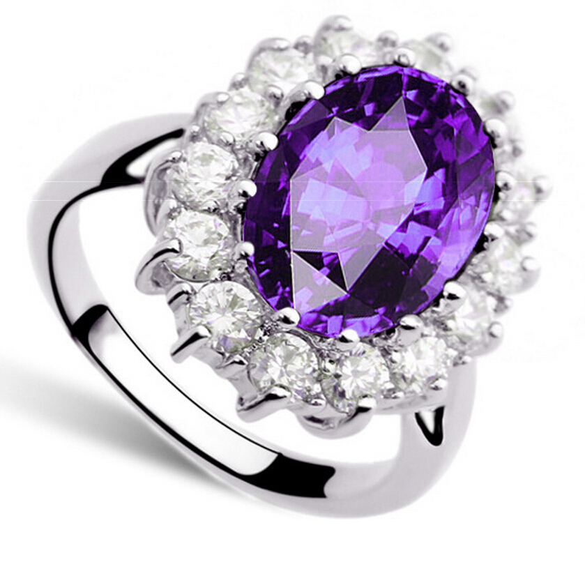 Princess Same Paragraph Sapphire Ring 8 / Cincin Berlian