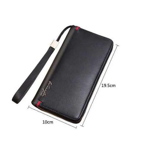 Gambar produk Wallach Dompet Pria Men Wallet Clutch Leather Long Zipper - 0610