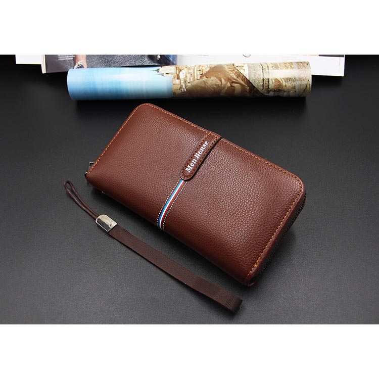 MenBense Dompet Pria Clutch Model Panjang 888 4 Brown 