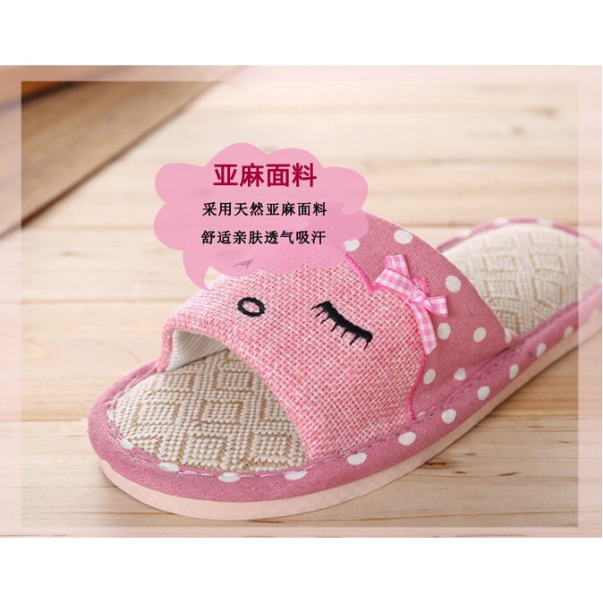  Sandal Selop  Cute Indoor Size 39 40 Pink 