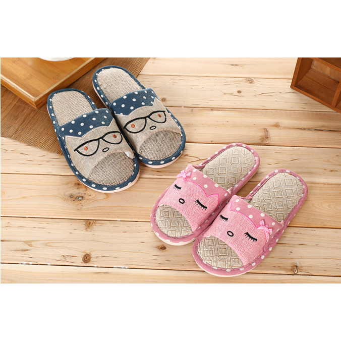  Sandal  Selop Wanita  Cute Indoor Size  39 40 Pink 