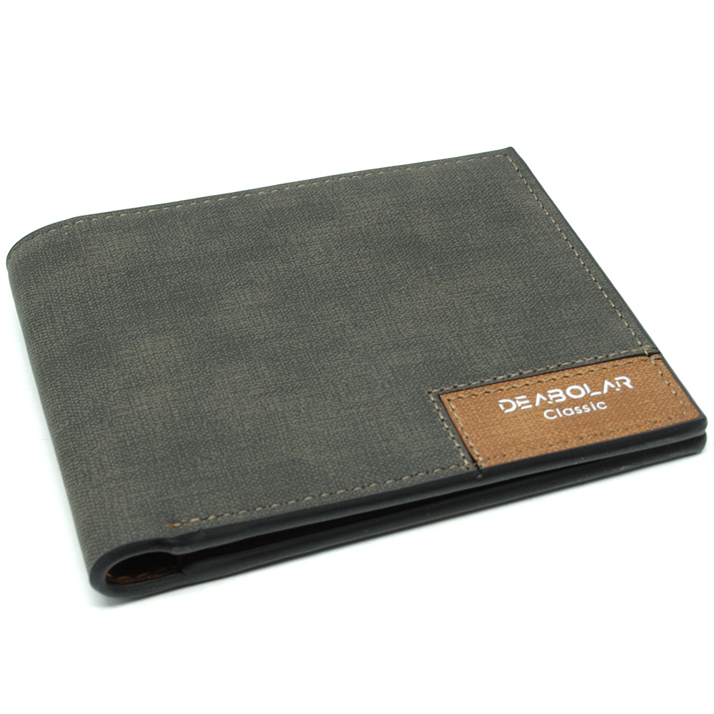 DEABOLAR Dompet Linen Pria Black JakartaNotebook com