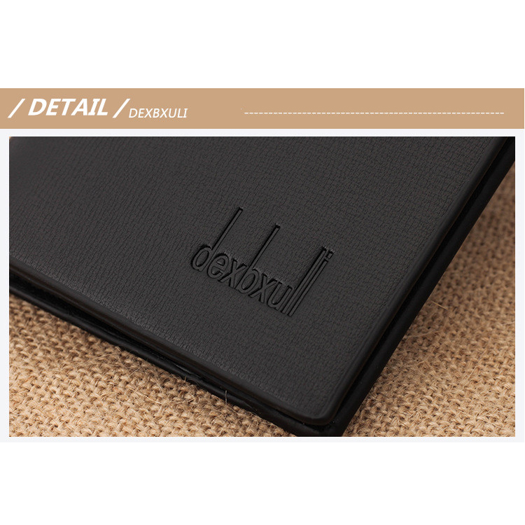 Dexbxuli Dompet Kulit Pria Model Panjang Brown 