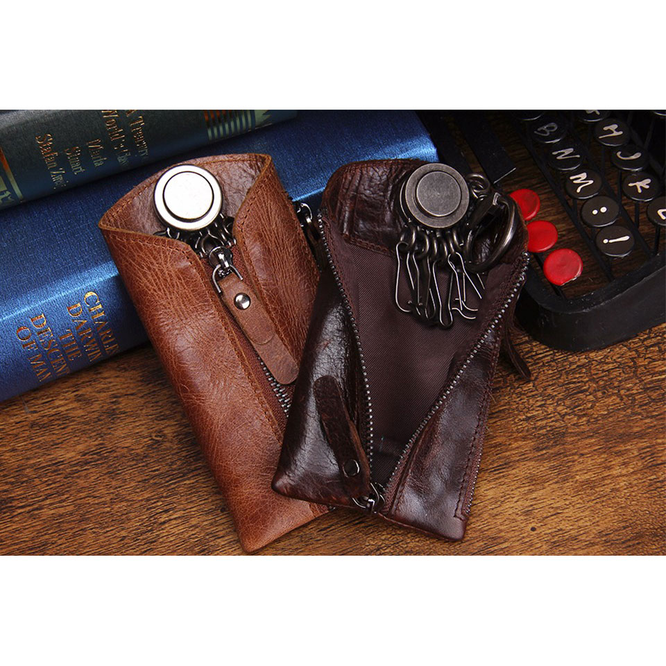 CONTACTS Dompet  Gantungan Kunci Mobil Genuine  Leather  