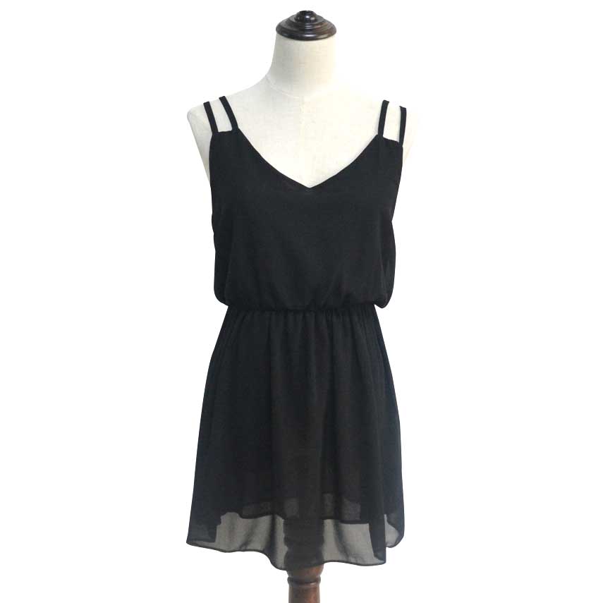 Dress Wanita Casual Summer Style Size M - Black 