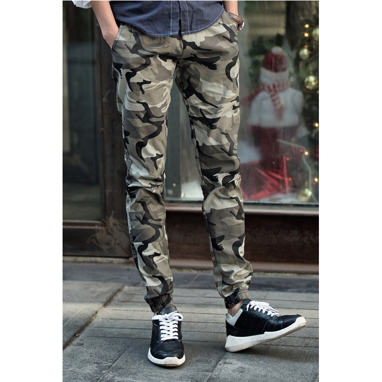  Celana  Jogger  Pria Motif  Tentara Size M Light Green 